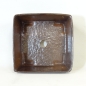 Preview: Quadratische Bonsaischale NGER7 /14cm, braun