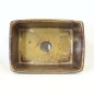 Preview: Rechteck. Bonsaischale NGER8/13,5cm, braun
