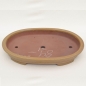 Preview: Ovale Bonsaischale beige matt
