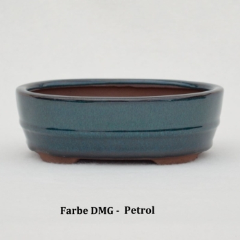 ovale Bonsaischale blau