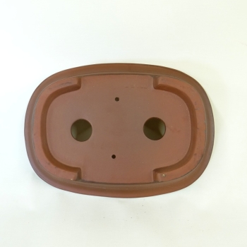Schale oval braun