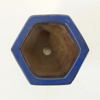 Eckige Bonsaischale JapS17/11cm, blau