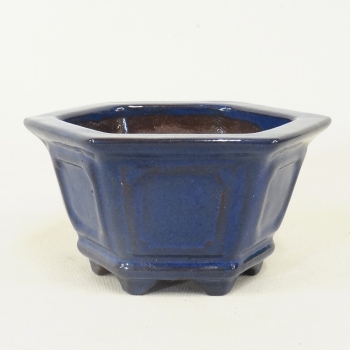 Eckige Bonsaischale JapS17/11cm, blau