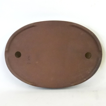 handgetoepferte Bonsaischale beige