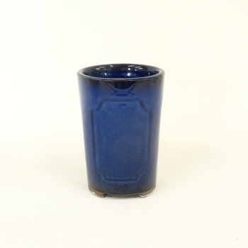Runde Bonsaischale MJap5 / 21,5cm, blau