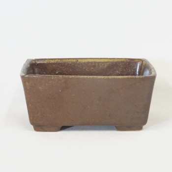Rechteck. Bonsaischale NGER8/13,5cm, braun