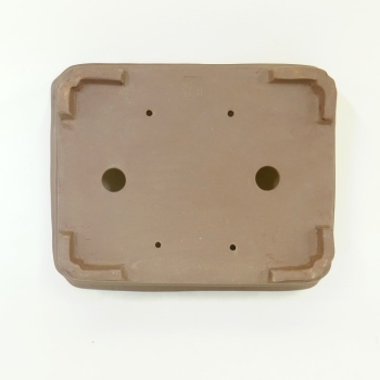 eckige Schale 12 cm braun