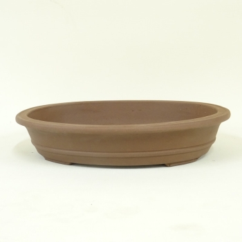Schale oval braun
