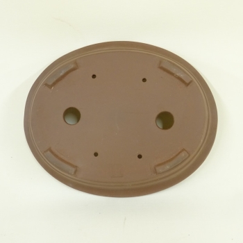 Schale oval braun