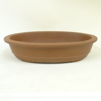 Schale oval braun