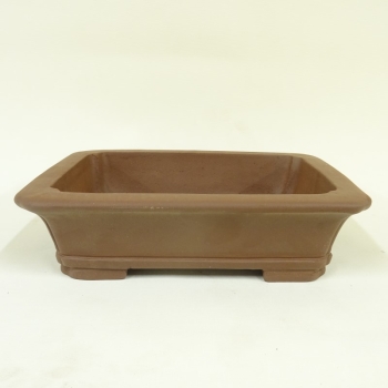 eckige Schale 31 cm braun