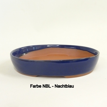 Bonsaischale oval blau