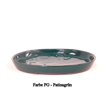 Bonsaischale oval patinagrün