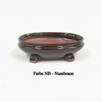 Bonsaischale oval braun