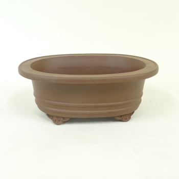 Schale oval braun