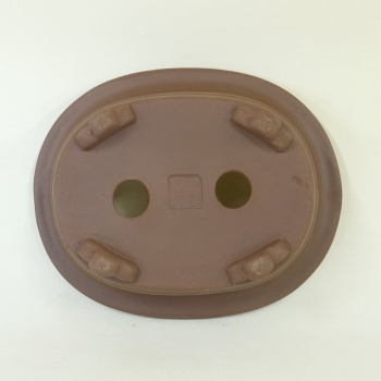 Schale oval braun