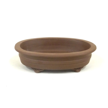 Schale oval braun
