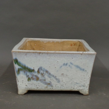 Preview: alte Bonsaischale quadratisch, antik