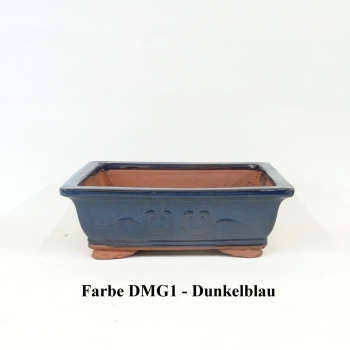 eckige Schale blau
