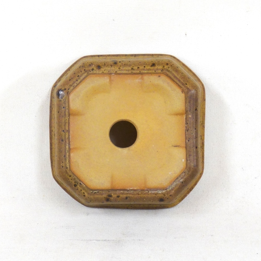 Quadrat. Bonsaischale 0.08/9,8cm, braun