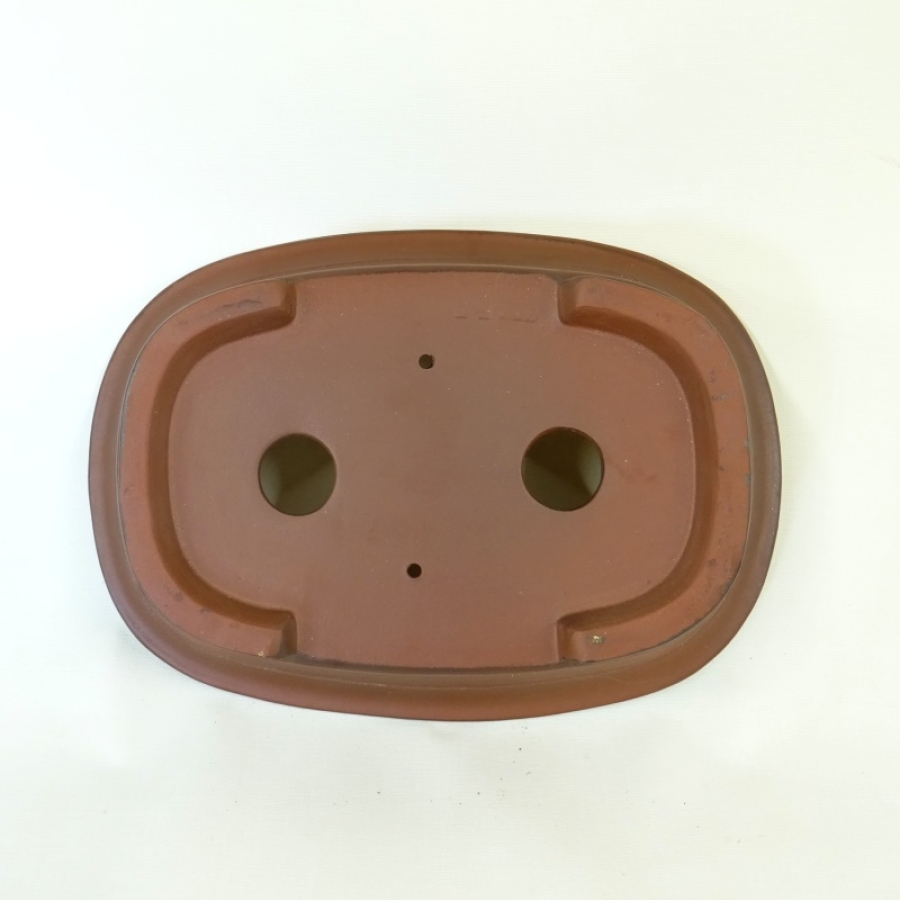 Schale oval braun