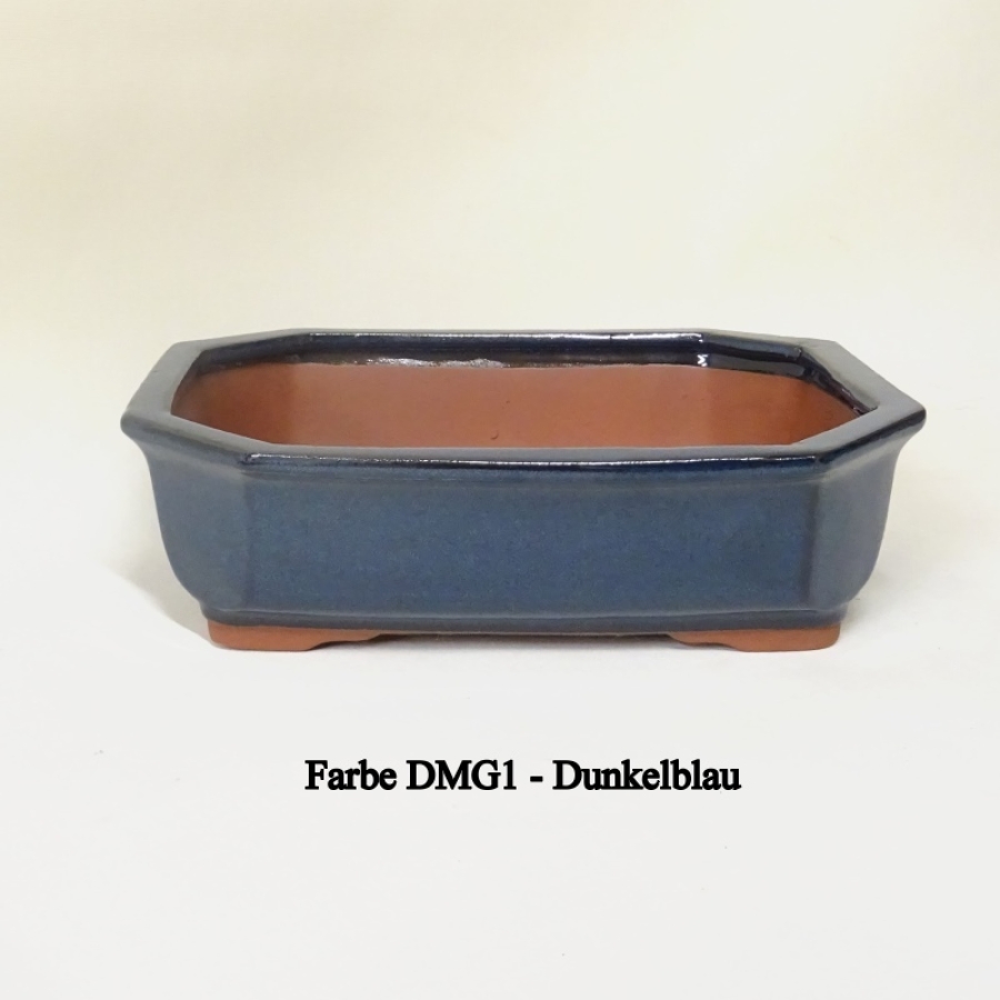 eckige Schale blau