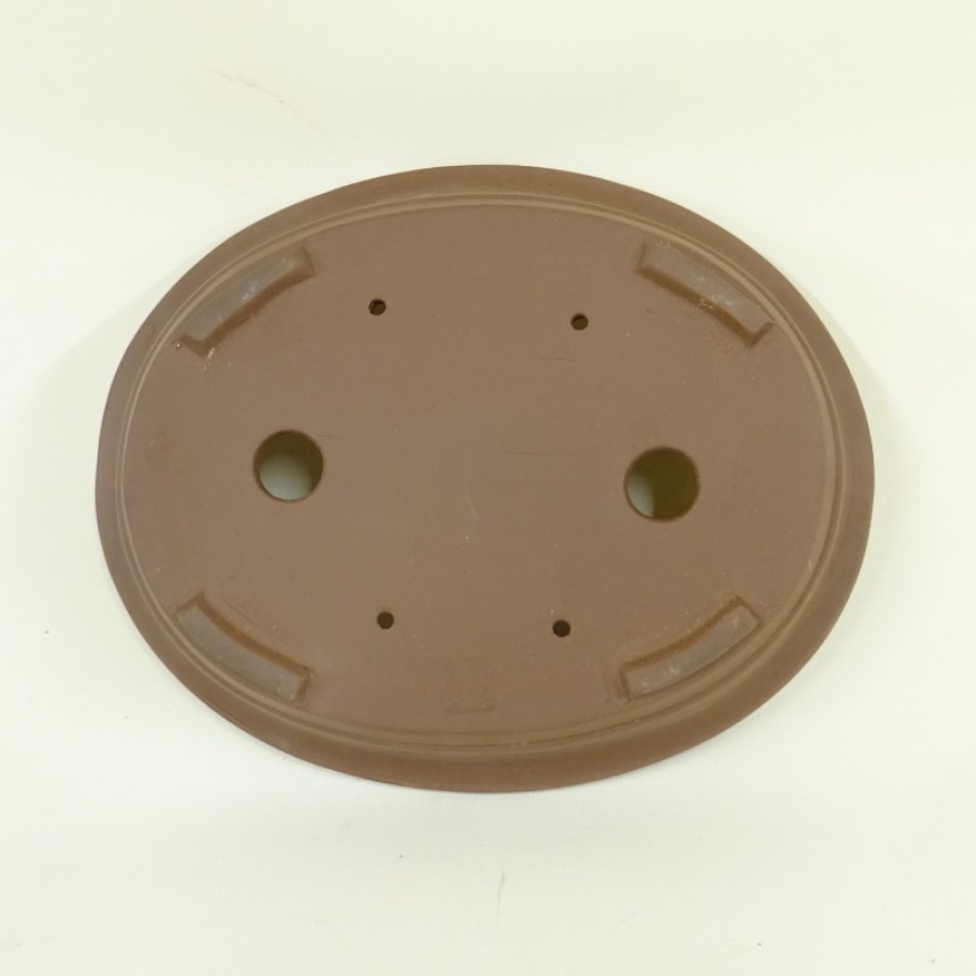 Schale oval braun