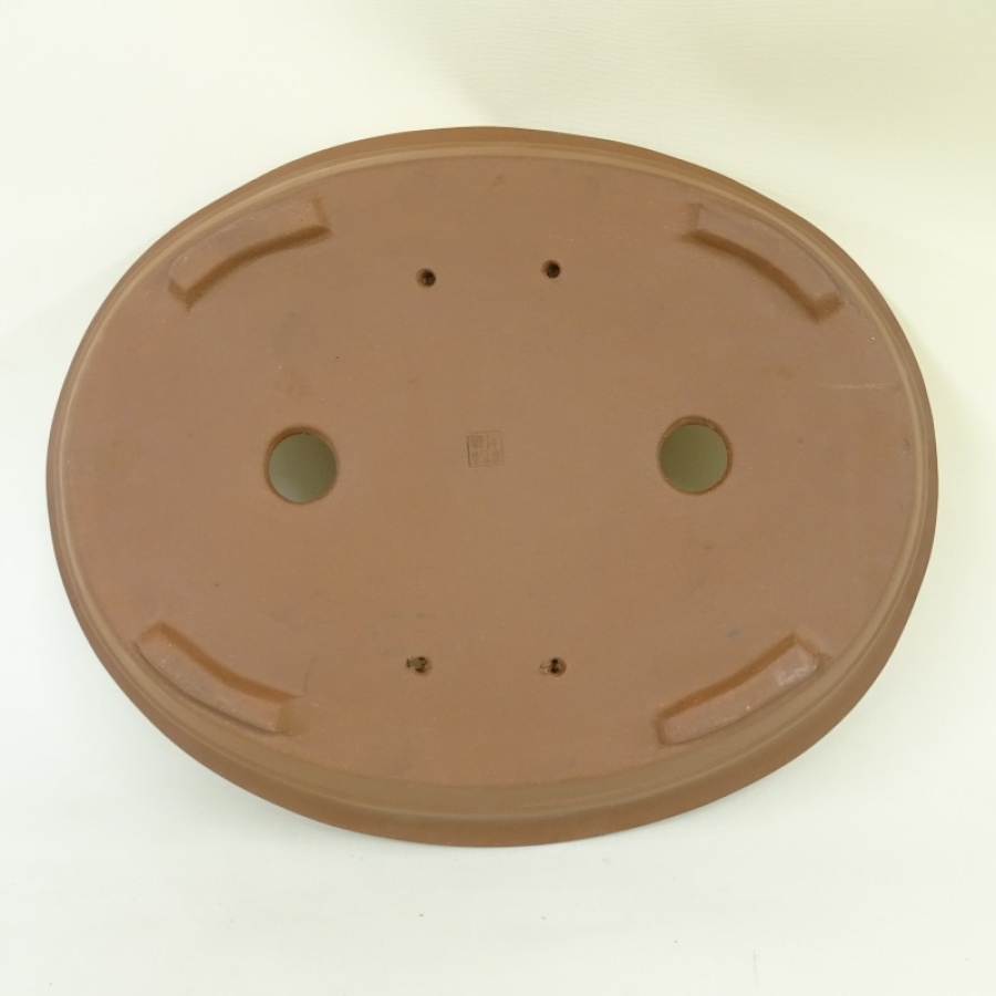 Schale oval braun