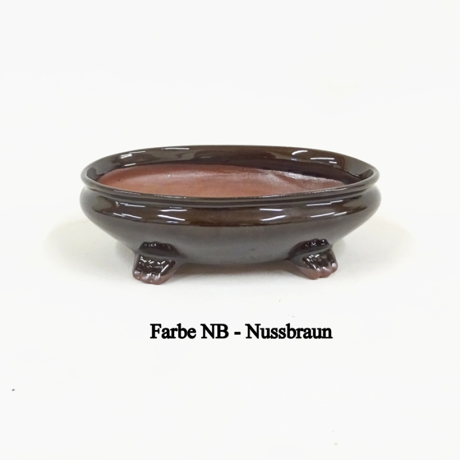Bonsaischale oval braun