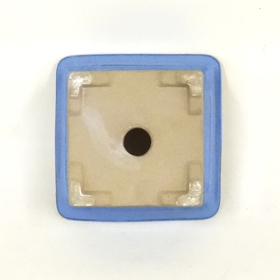 Eckige Bonsaischale WS3/11,2cm, blau