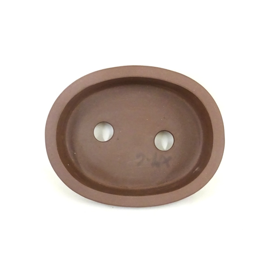 Schale oval braun