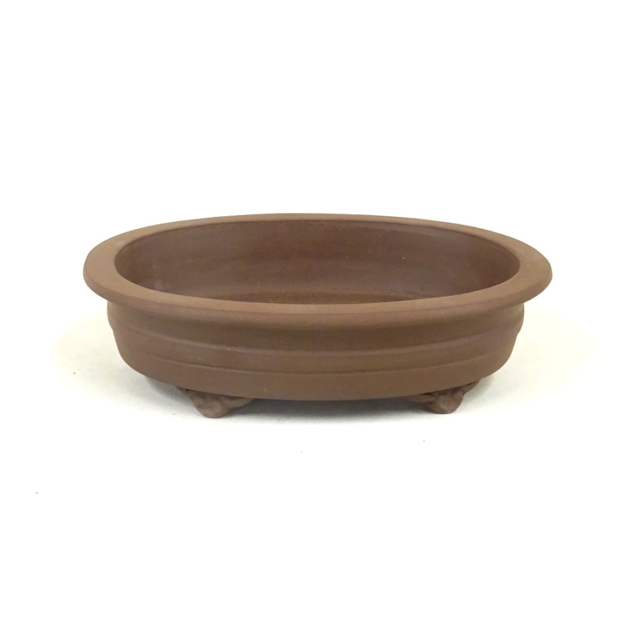 Schale oval braun