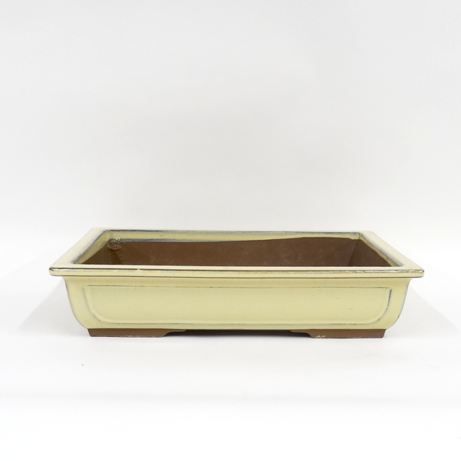 Eckige Bonsaischale KOR21/34cm, champagne