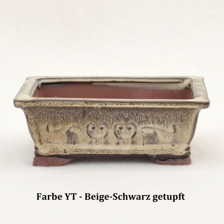 eckige Schale beige