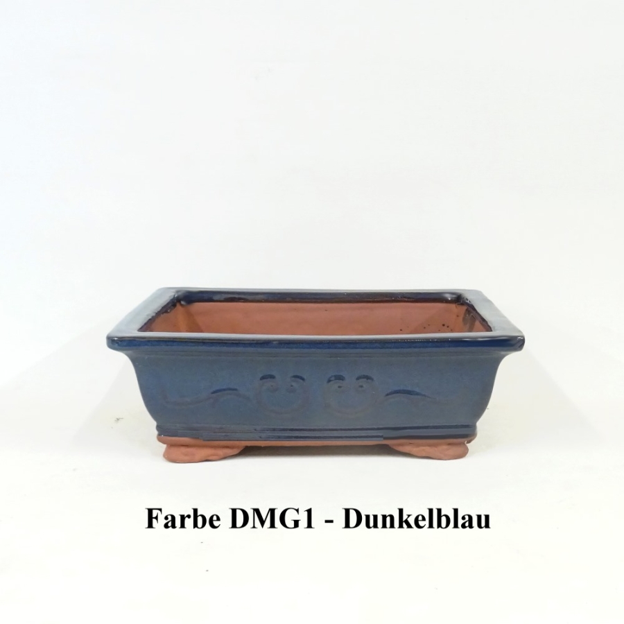 eckige Schale blau