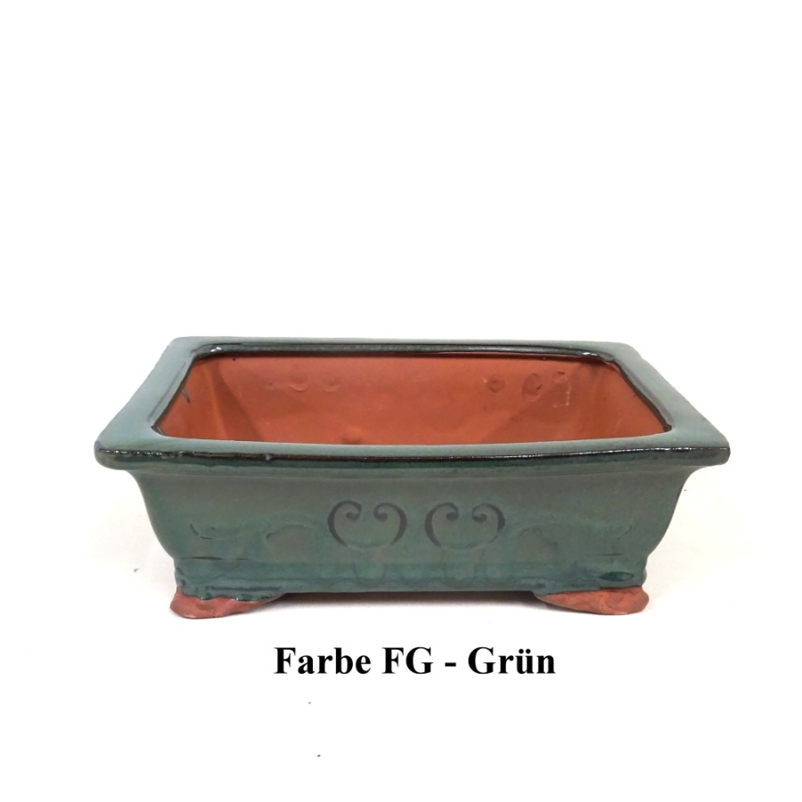 eckige Schale gruen