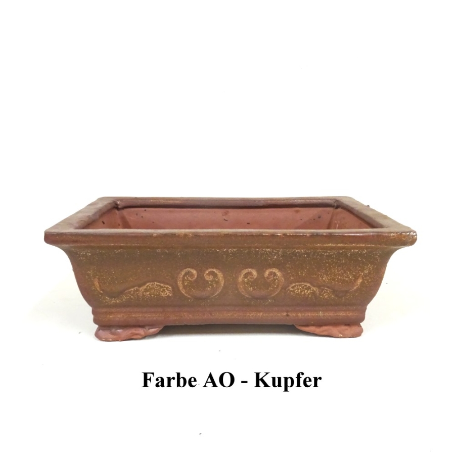 eckige Schale kupfer