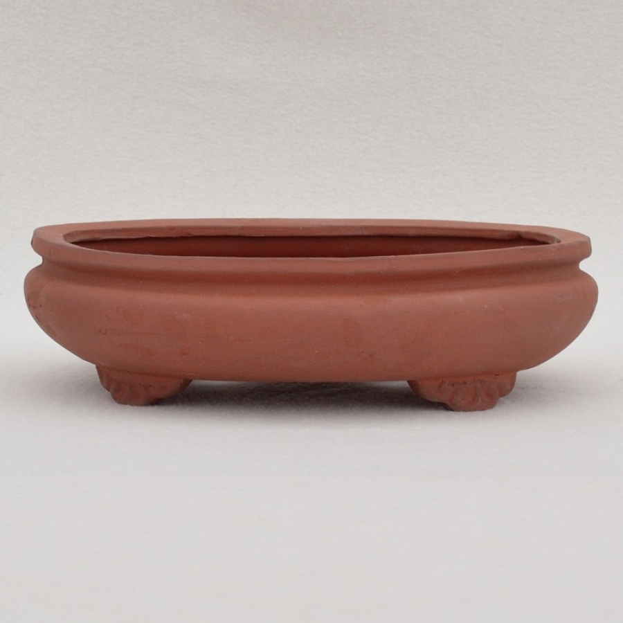 Ovale Bonsaischale TB02b / Breite: 24,5 cm braun