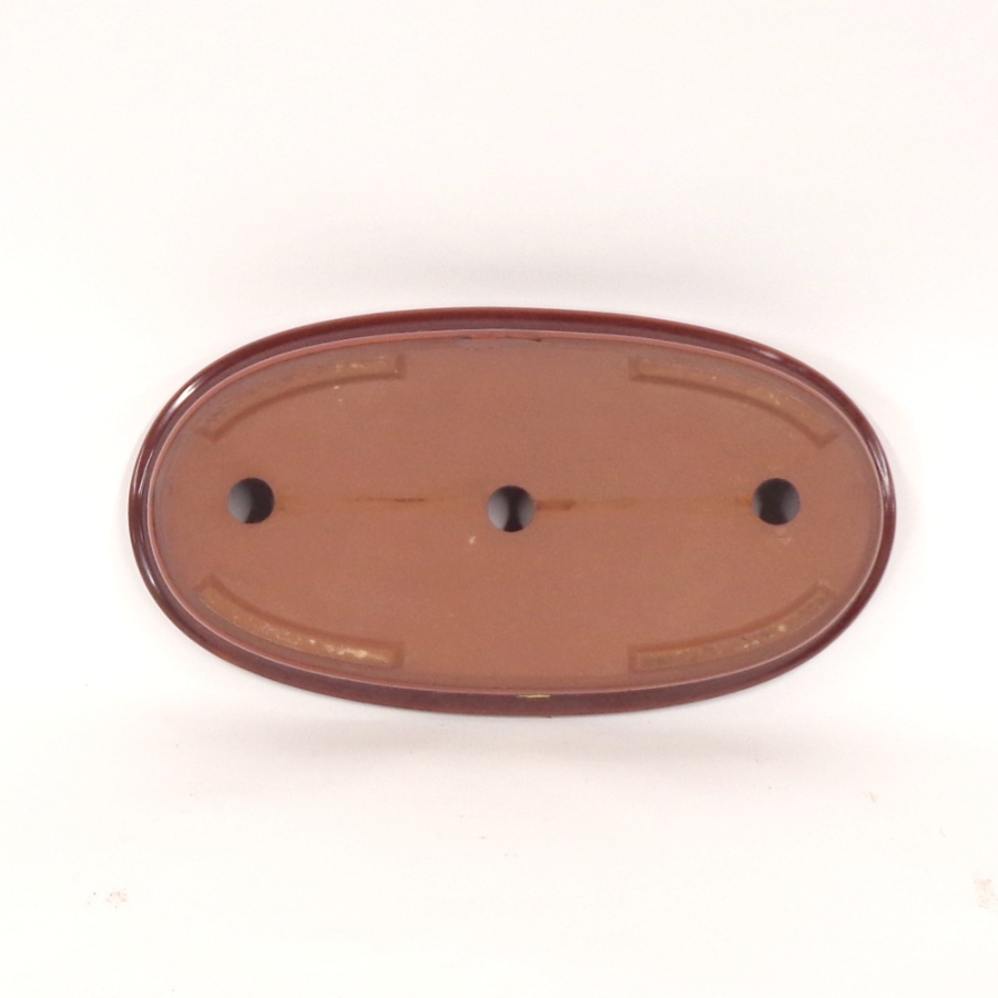 handgetoepferte Bonsaischale beige