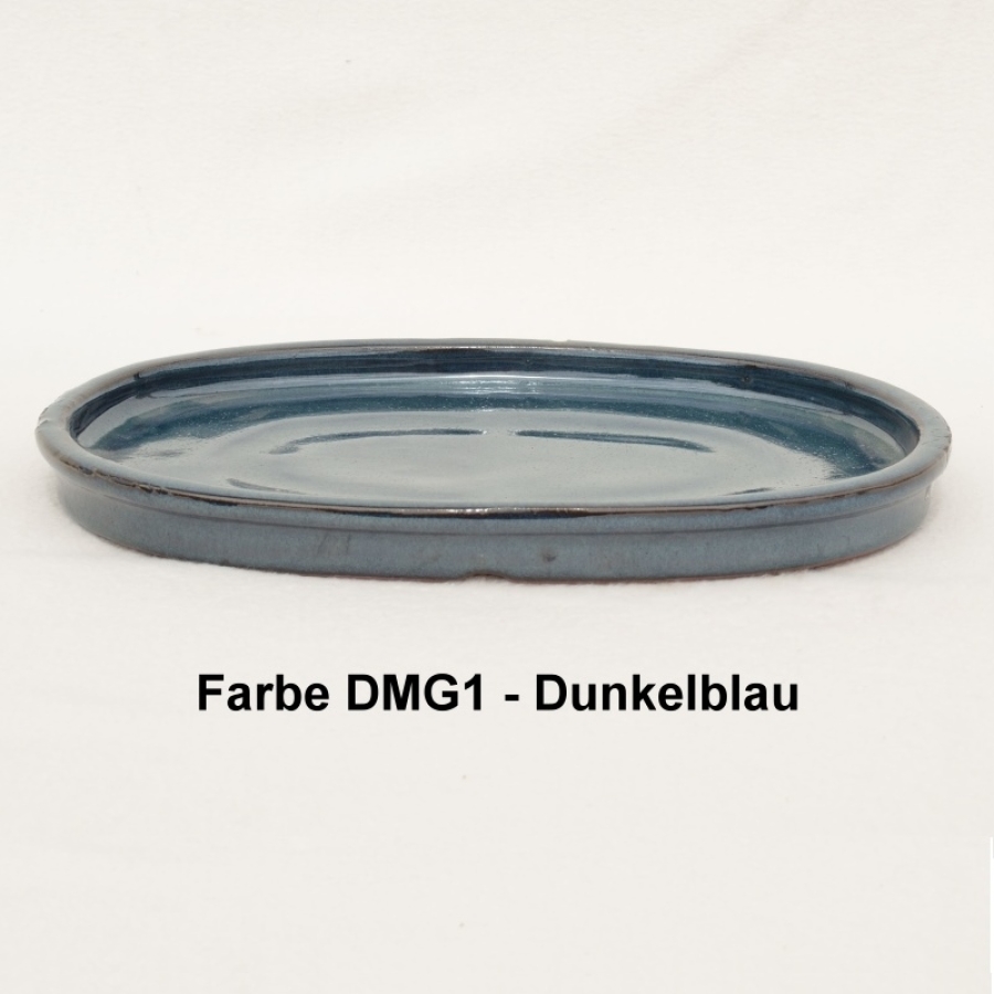ovaler Untersetzer blau