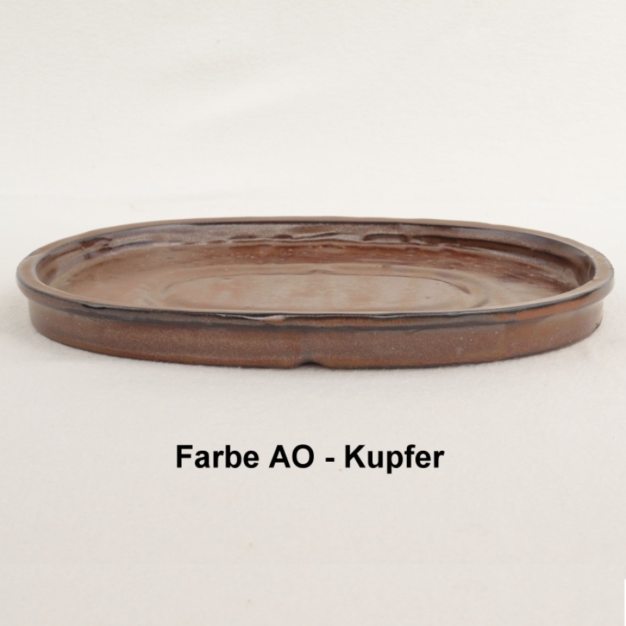 Untersetzer oval, kupfer